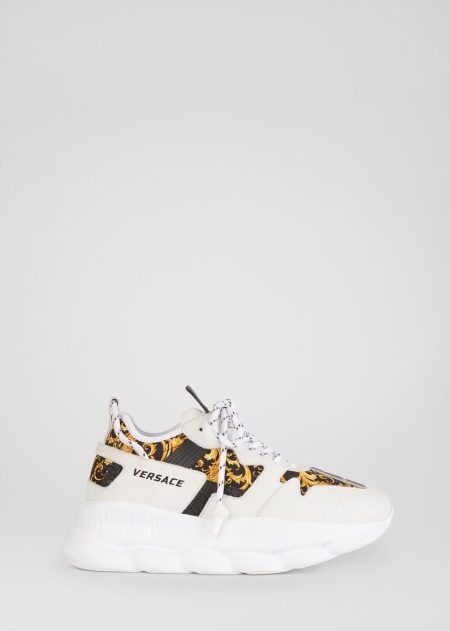 Versace Barocco Print Chain Reaction 2 Sneakers Dam - 714568JSW